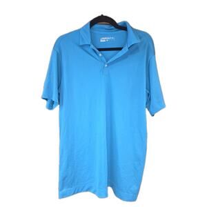Nike GOLF Dri-Fit Teal HP Logo Golf Polo Sz Med